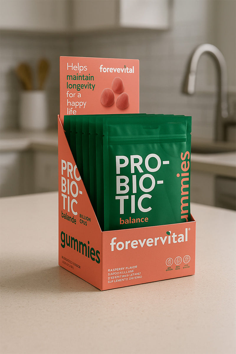 Forevervital Probiotic Gummies Dispenser x10


