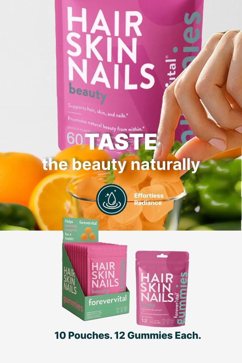 Forevervital Hair, Skin And Nails Dispenser x10