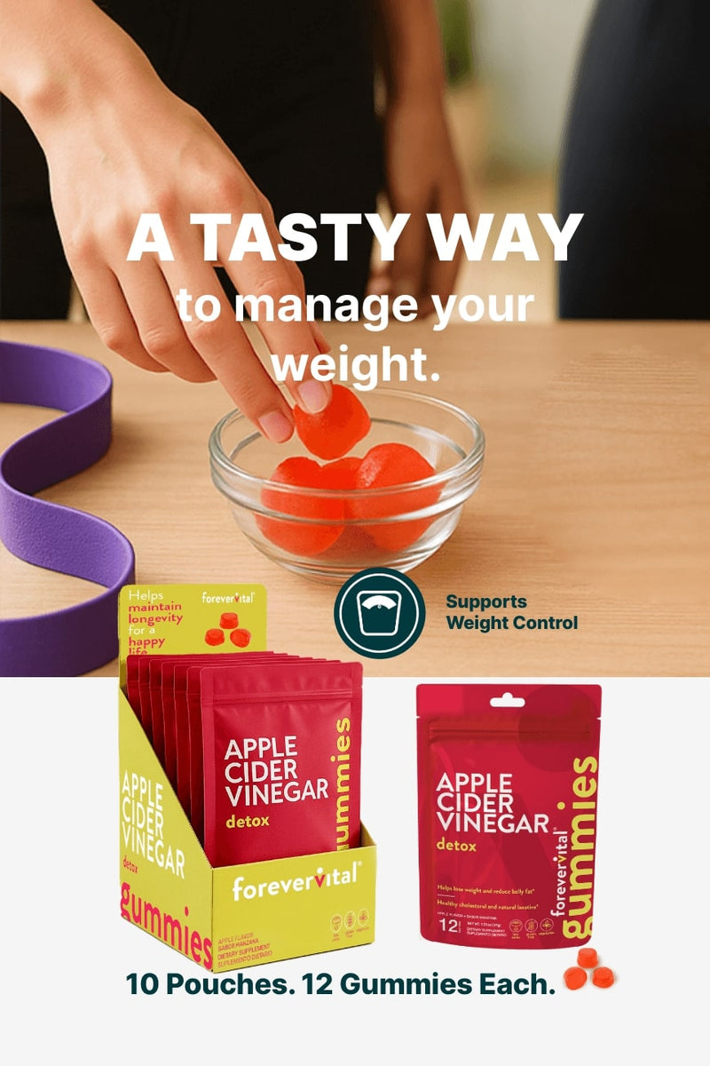 Forevervital Apple Cider Vinegar Gummies Dispenser x10