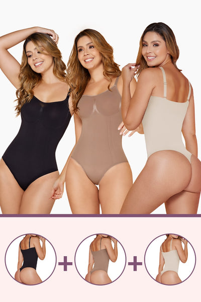 Comfort Evolution Thong Bodysuit 3 Pack Bundle