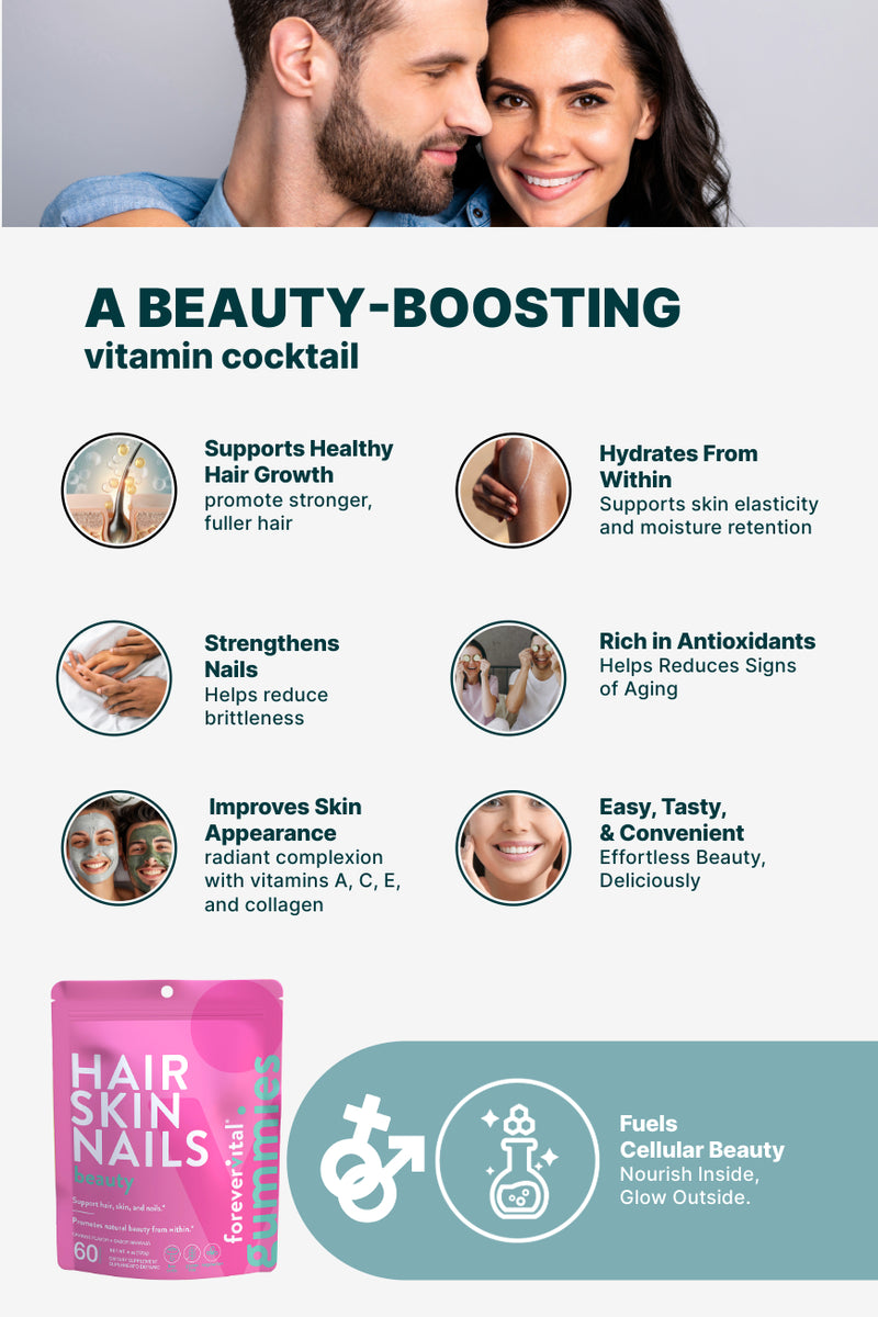 Forevervital Hair, Skin & Nails Gummies