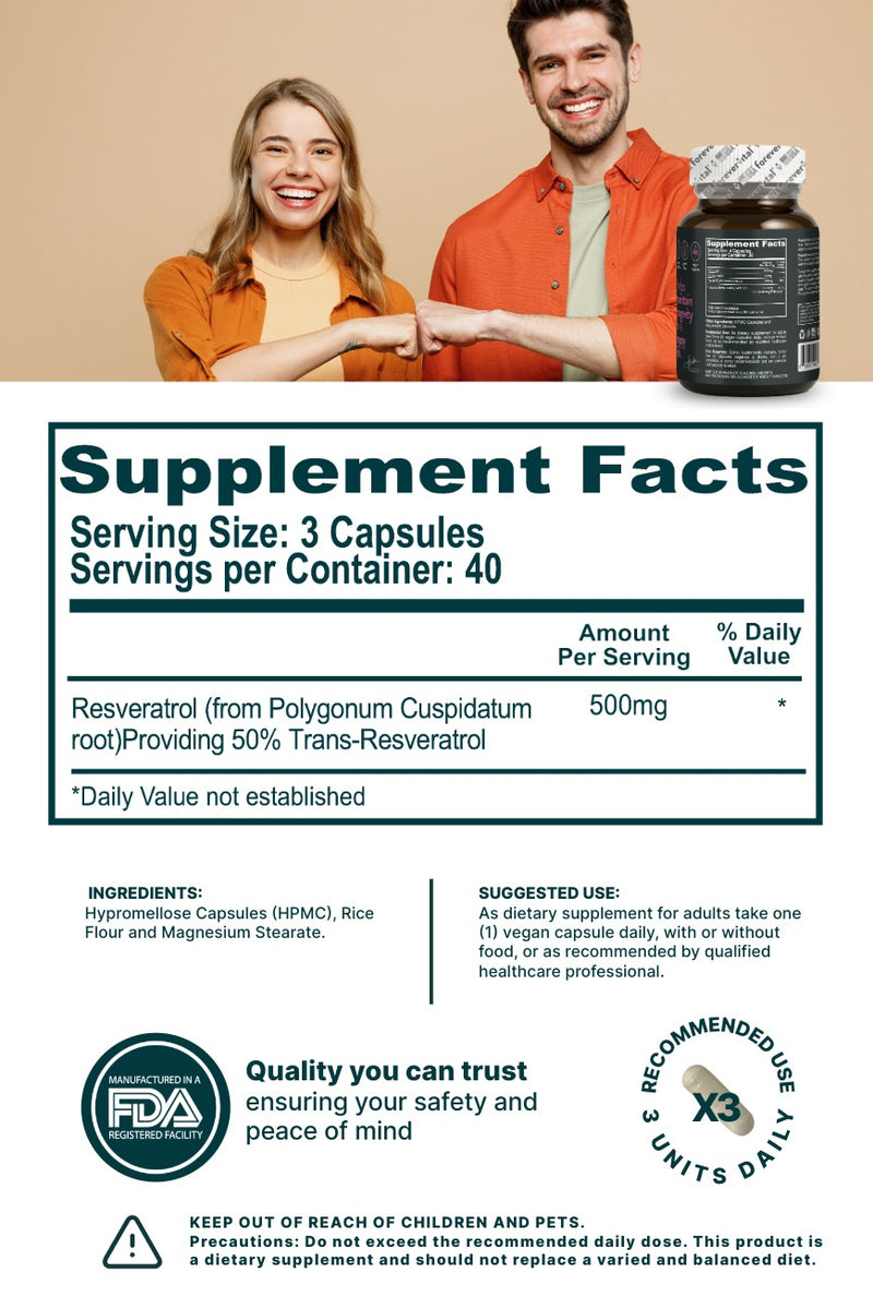Forevervital Resveratrol 500mg