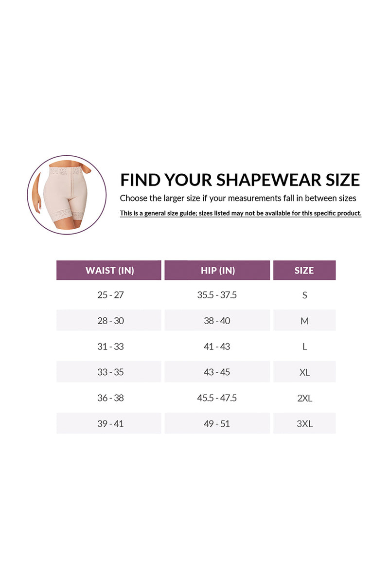 Guía de tallas de BBL Effect Essential High-Cut Shorts