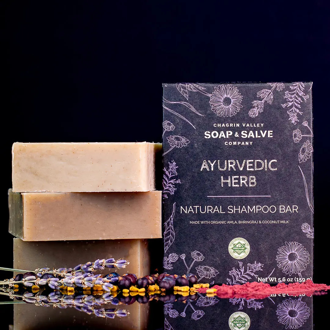 Shampoo Bar: Ayurvedic Herb Chagrin Valley Soap & Salve